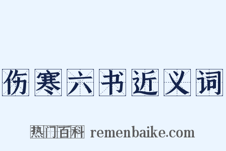 伤寒六书近义词是什么意思的图片